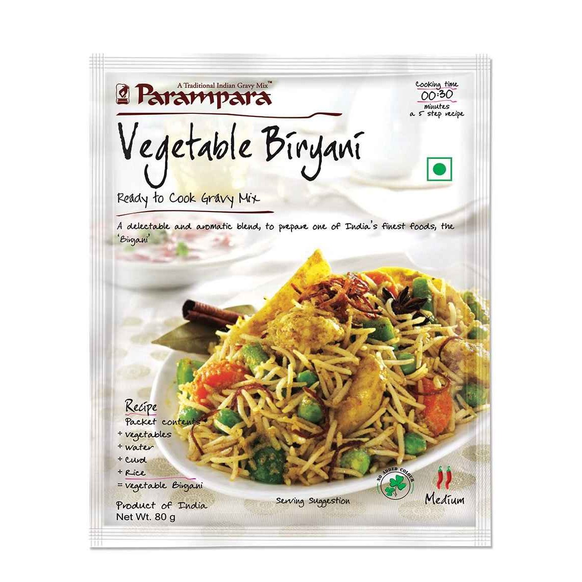 PARAMPARA VEGETABLE BIRYANI 80 GM