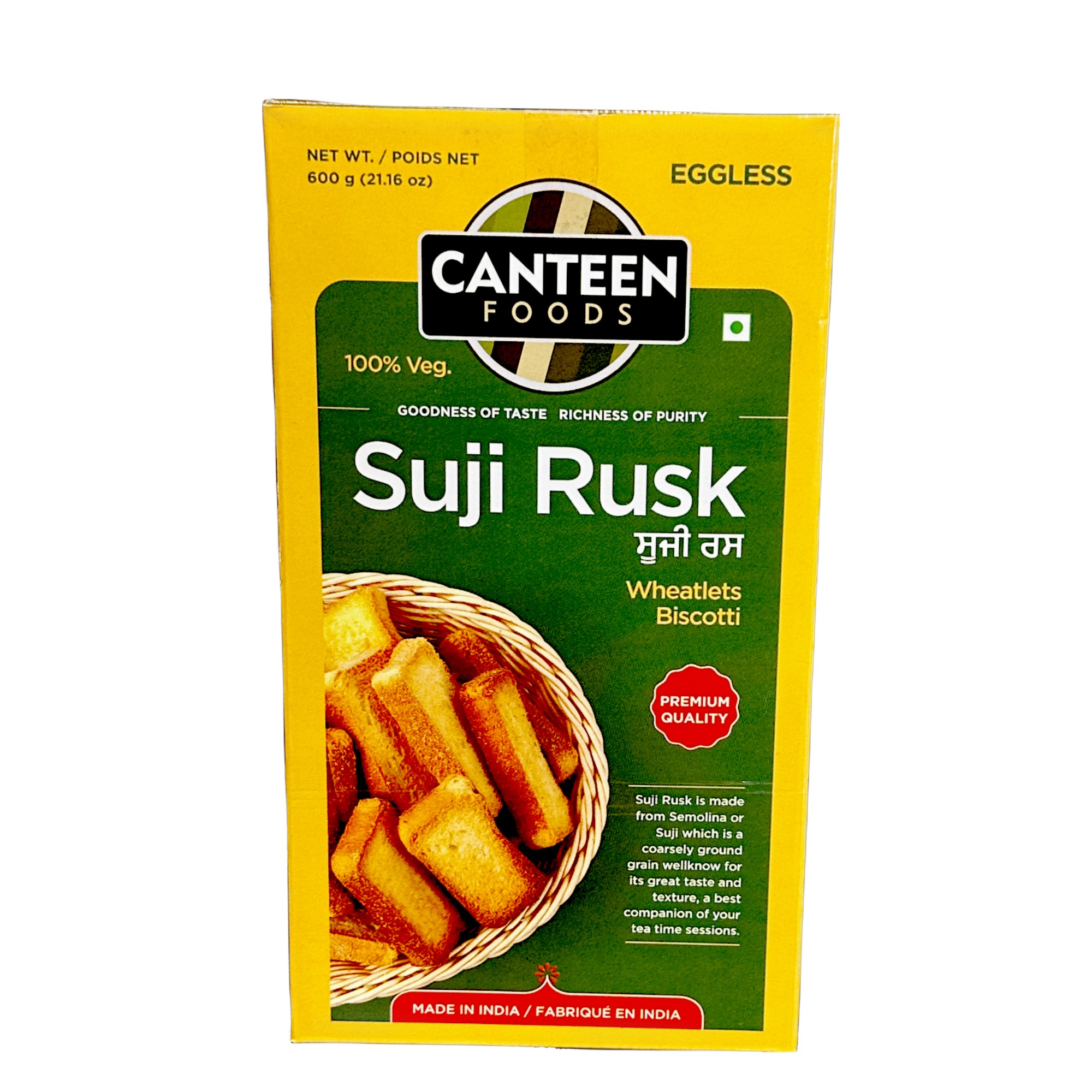 Canteen Foods Suji Rusk 600 GM