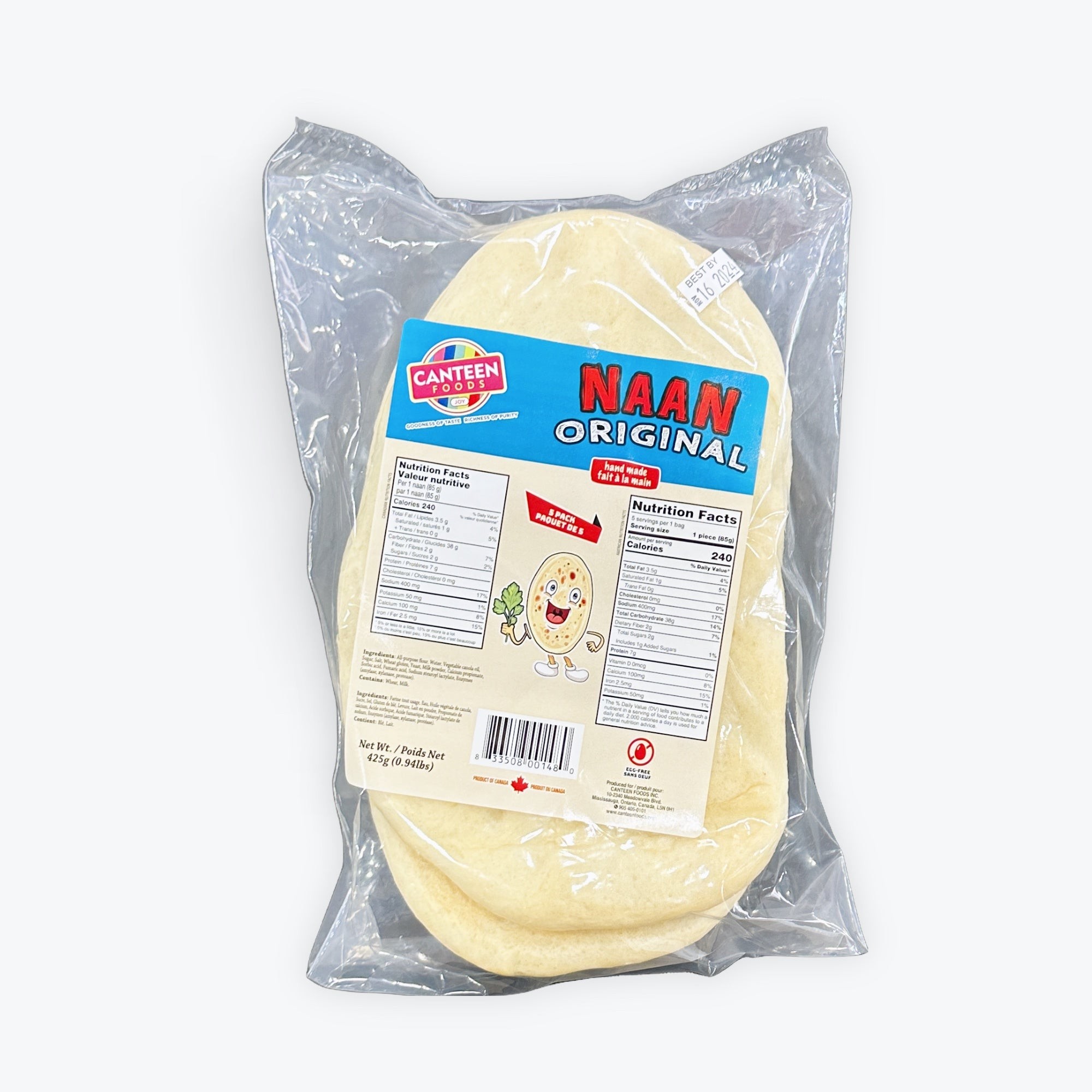 Canteen Foods Canteen Fooda Original Naan 425 GM