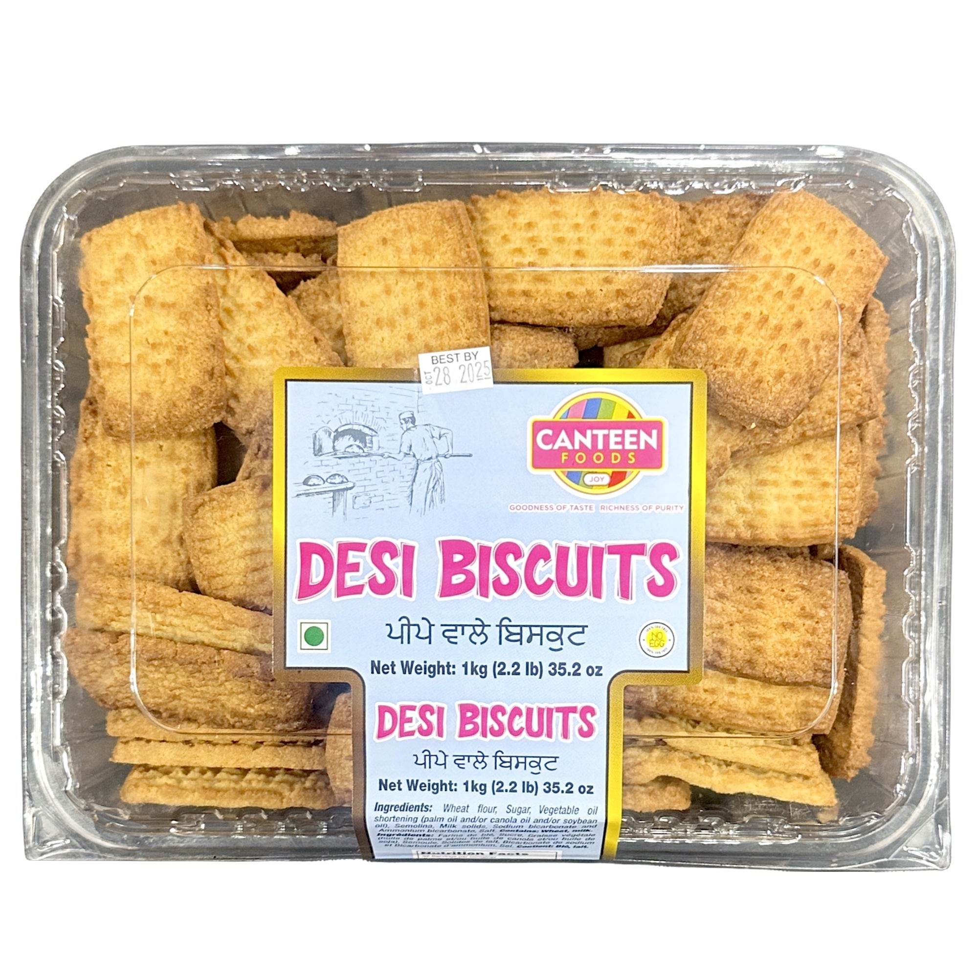 Canteen Foods Desi Biscuits 22 LBS