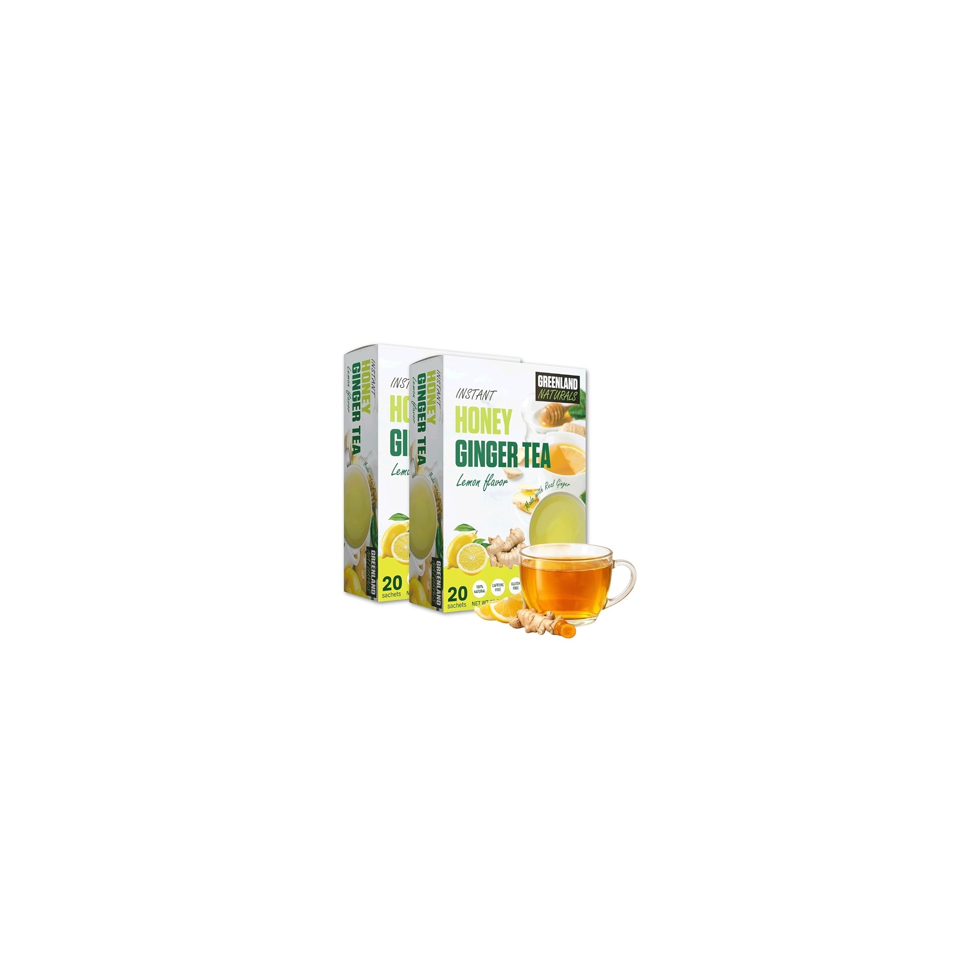 ALL NATURAL HONEY GINGER TEA LEMON FLAVOR 360 GM