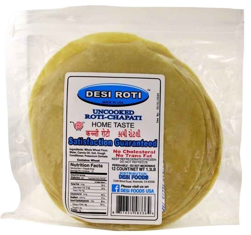Desi Roti Uncooked 12 COUNT