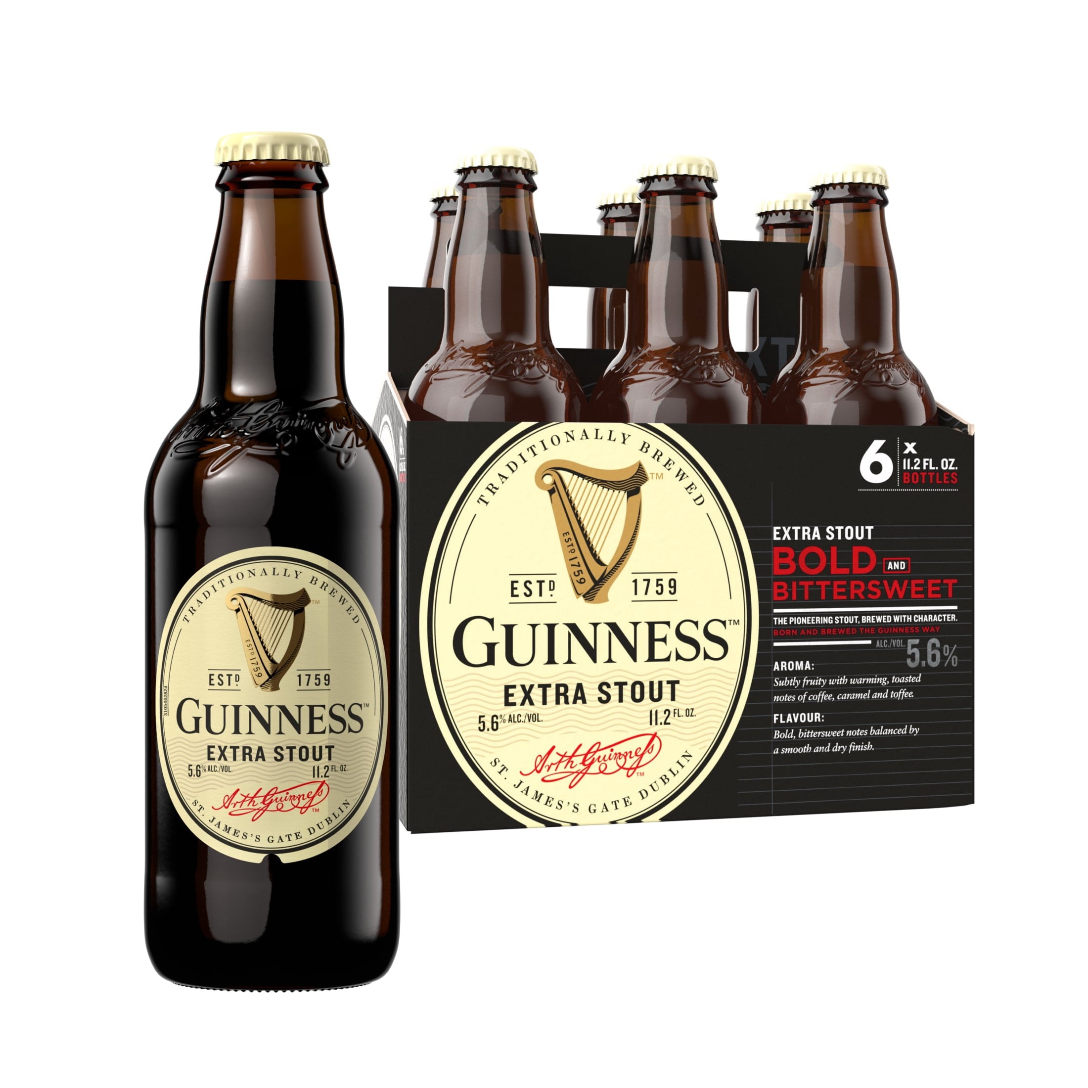 Guiness Extra Stout  6 Pack