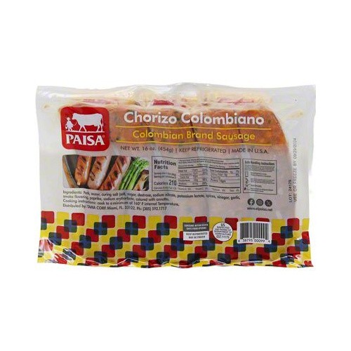 PAISA CHORIZO COLOMBIANO                 16 OZ