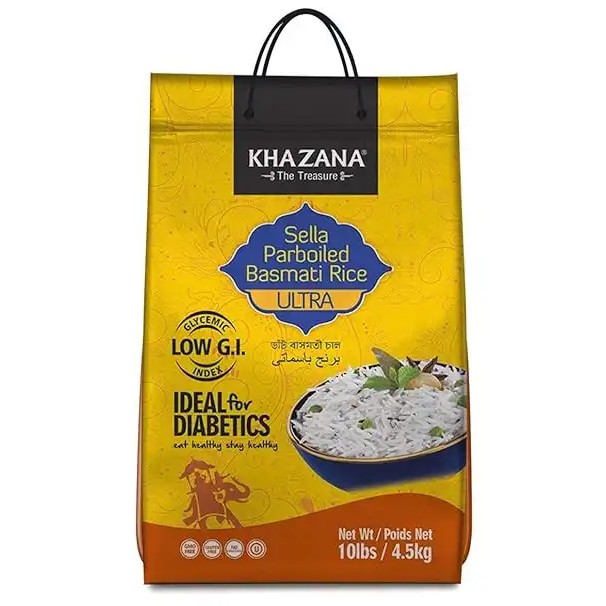 Khazana Sella Parbolied Basmati Rice 40 LBS