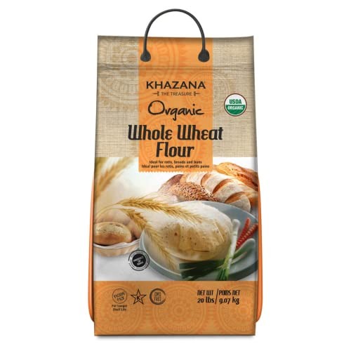 ORGANIC WHOLE WHEAT CHAKKI ATTA 20 LBS