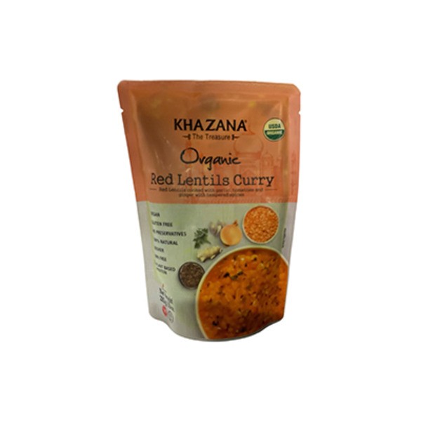 KHAZANA ORGANIC RED LENTILS CURRY 10 OZ