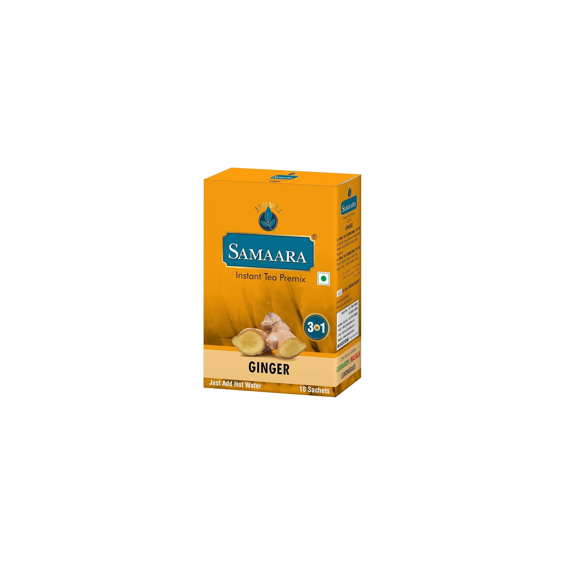 SAMAARA GINGER BLACK TEA BAGS 50 BAG