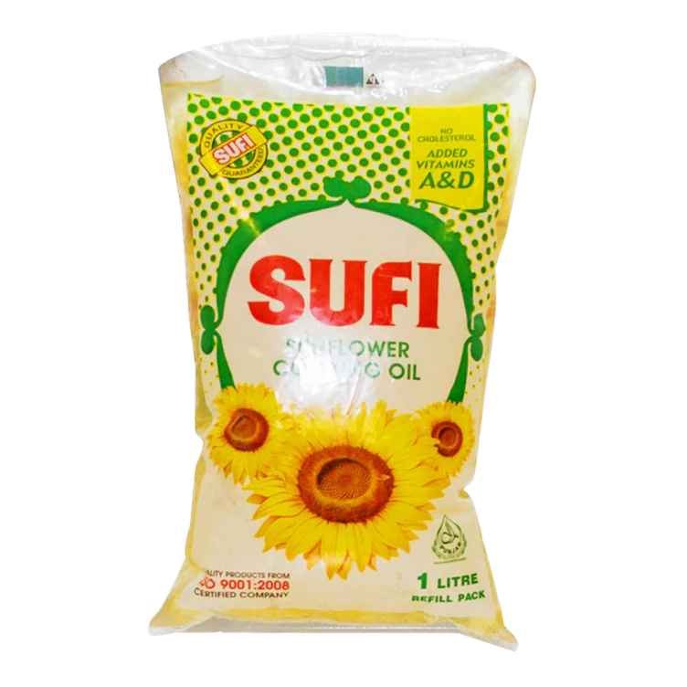 SUNFINA SUNFLOWER OIL 1 LTR