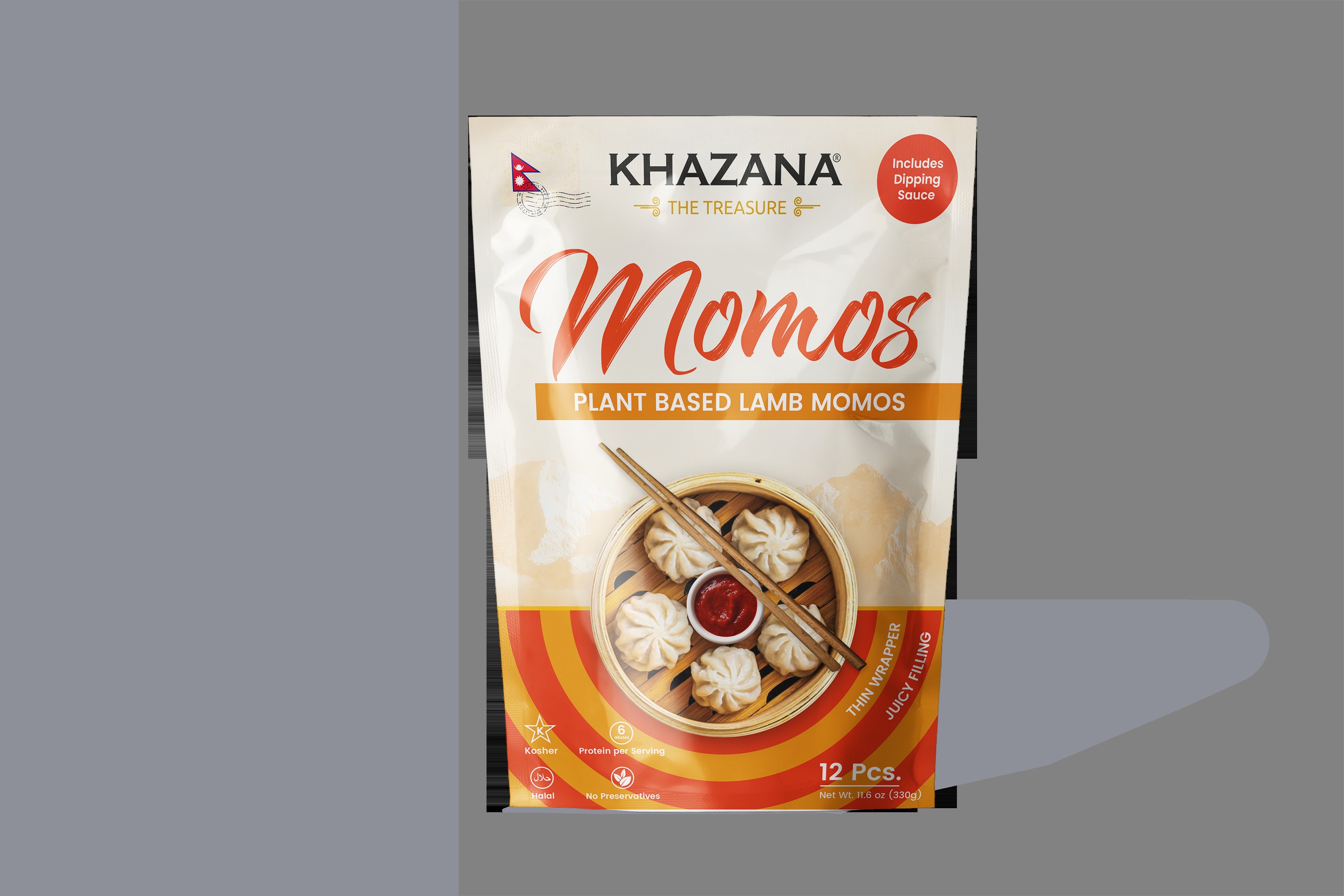 KHAZANA MOMOS LAMB 12 PCS