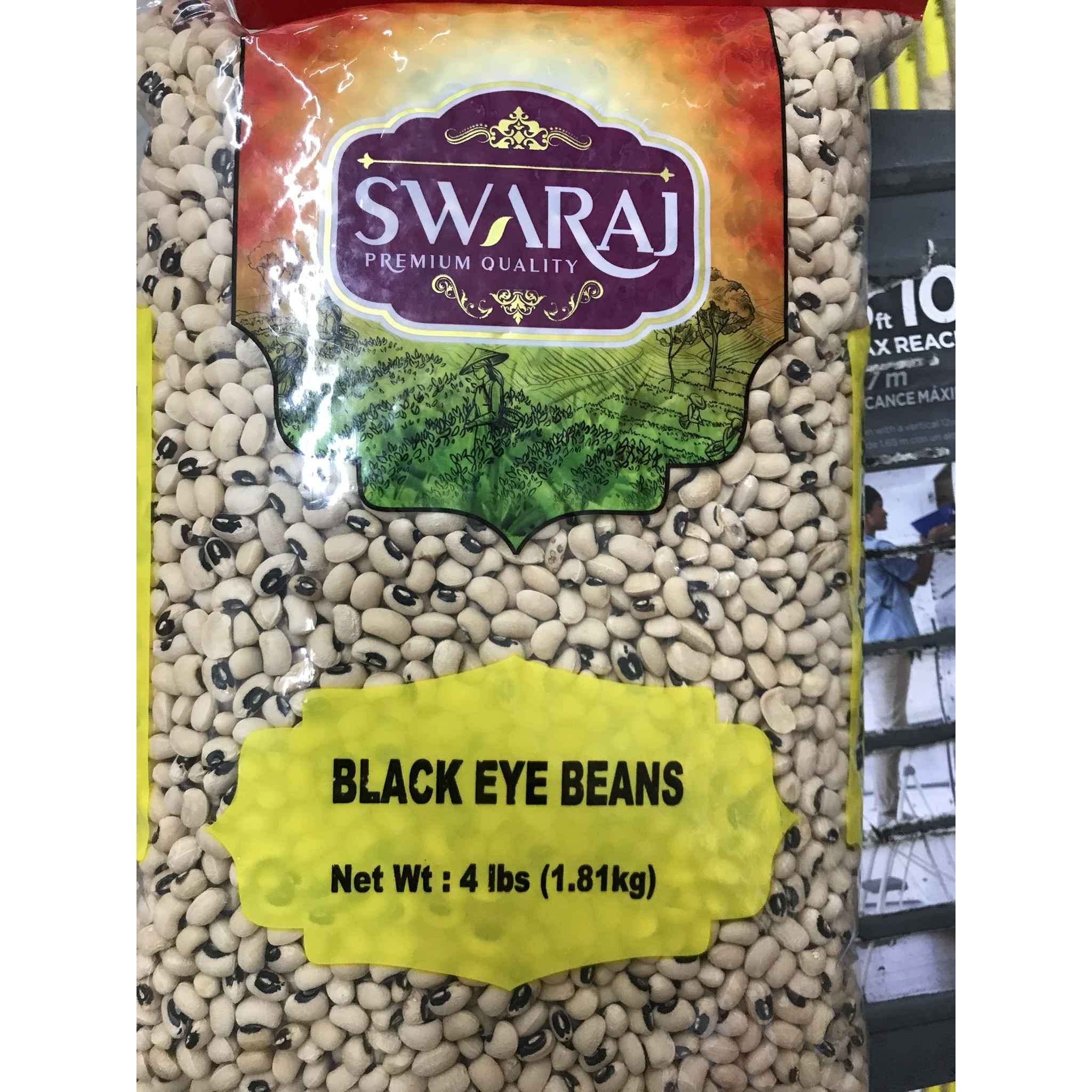 SWARAJ BLACK EYE BEANS 4 LBS