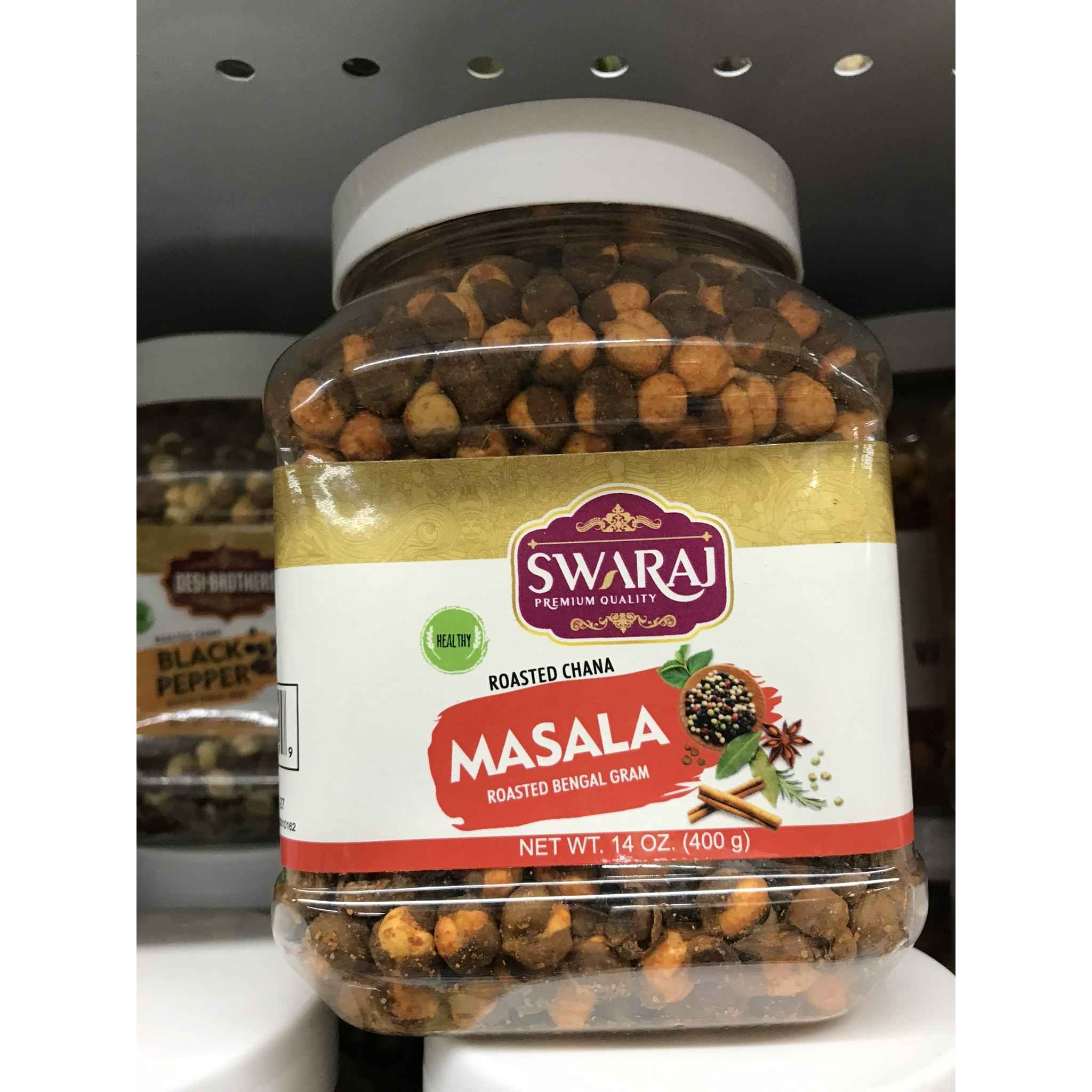 SWARAJ ROASTED CHANA MASALA 14 OZ