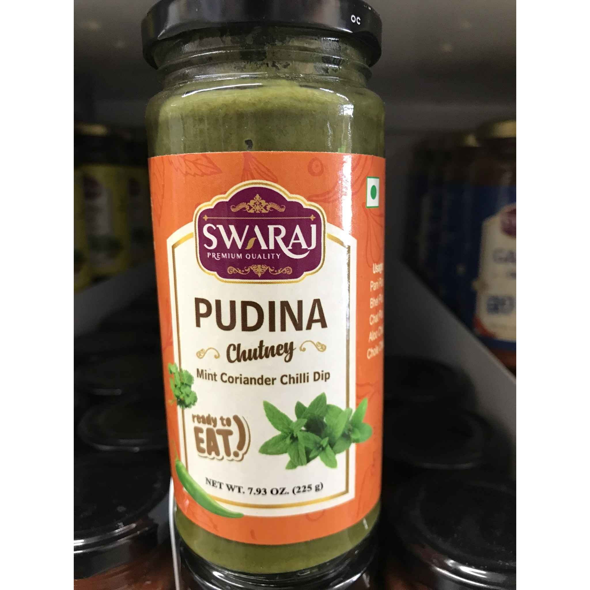 SWARAJ PUDINA CHUTNEY 7.93 OZ