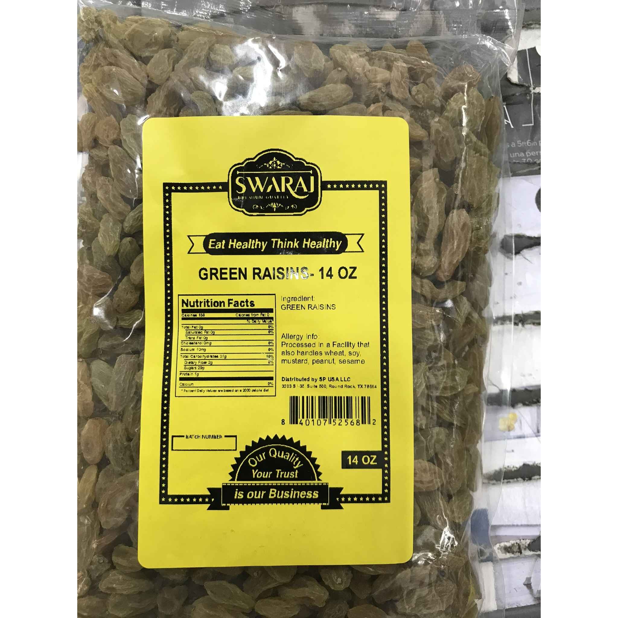 SWARAJ GREEN RAISIN  14 OZ