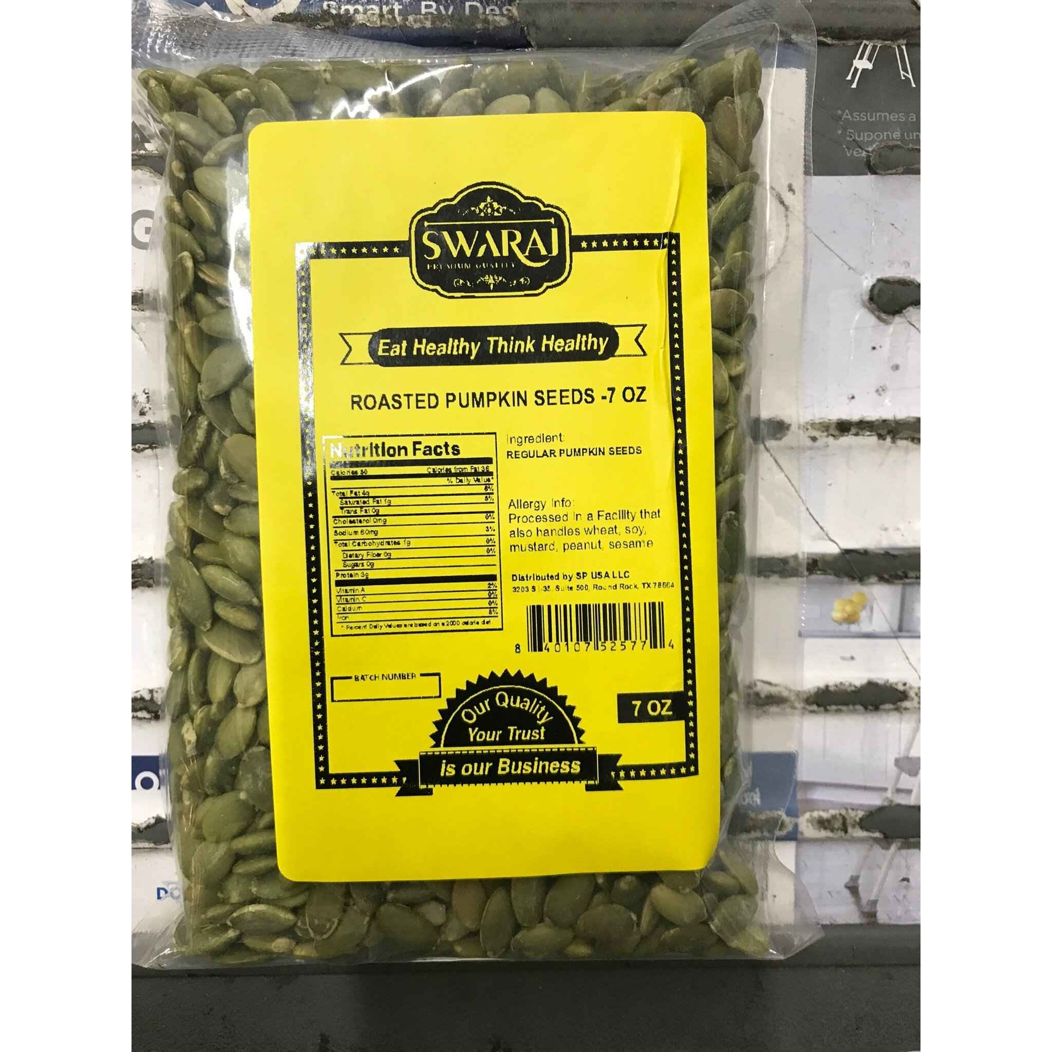 SWARAJ R PUMPKIN SEEDS 7 OZ