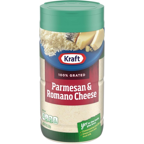 KRAFT GRATED PARMESAN & ROMANO           8 OZ
