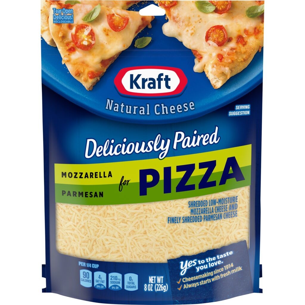 KRAFT MOZZARELLA/ PARMESAN FOR PIZZA 8 OZ