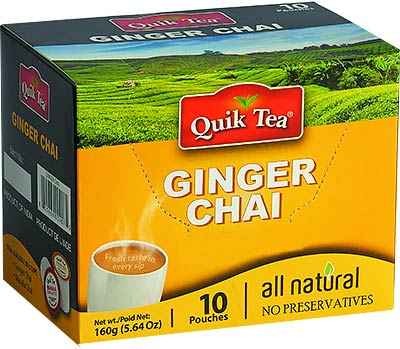 GINGER CHAI QUIK TEA 10 COUNT