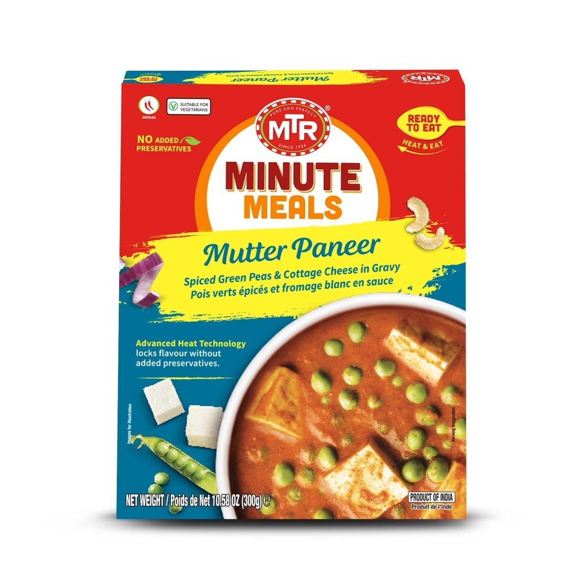 RTE MUTTER PANEER MTR 300 GM