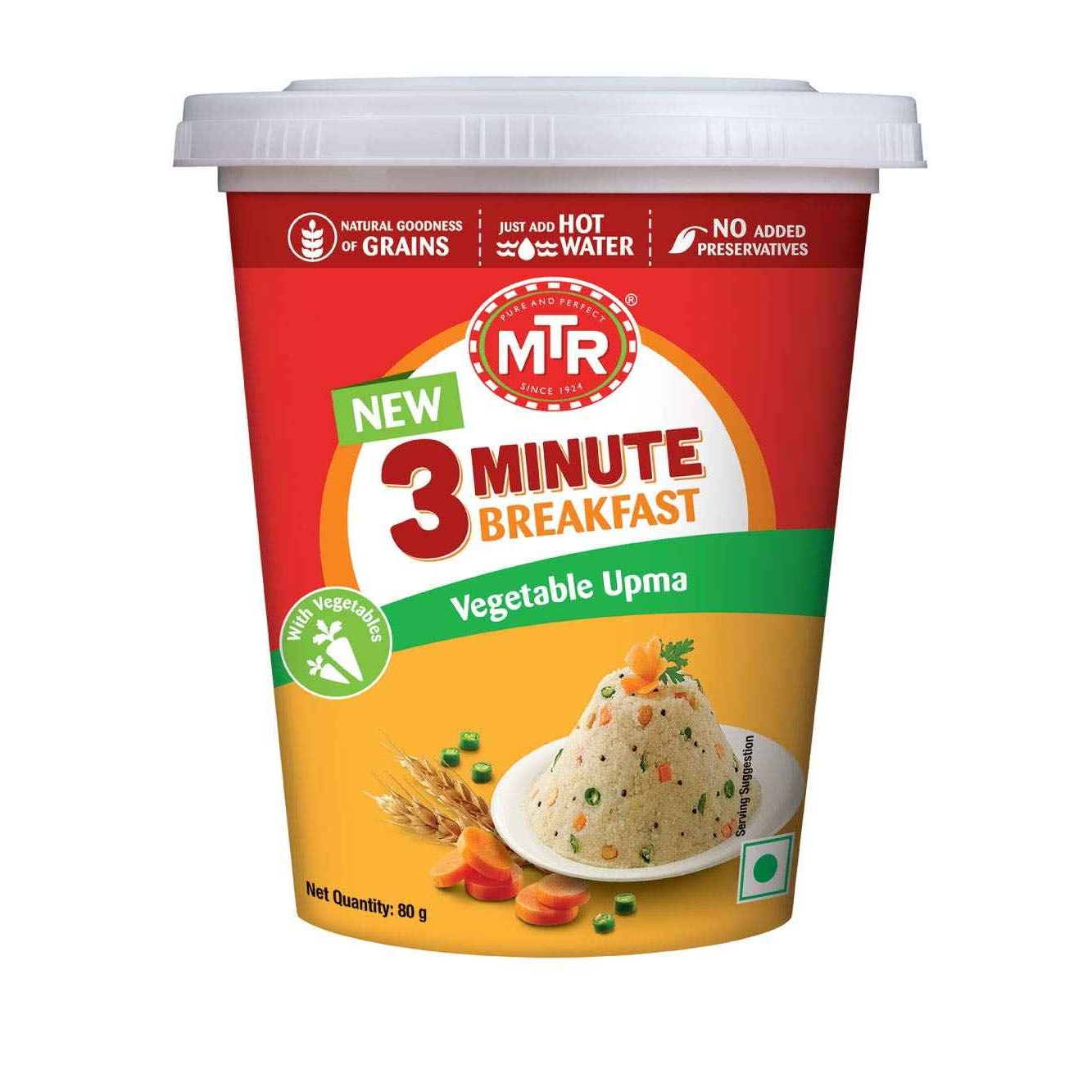 VEGETABLE UPMA CUP MTR 80 GM