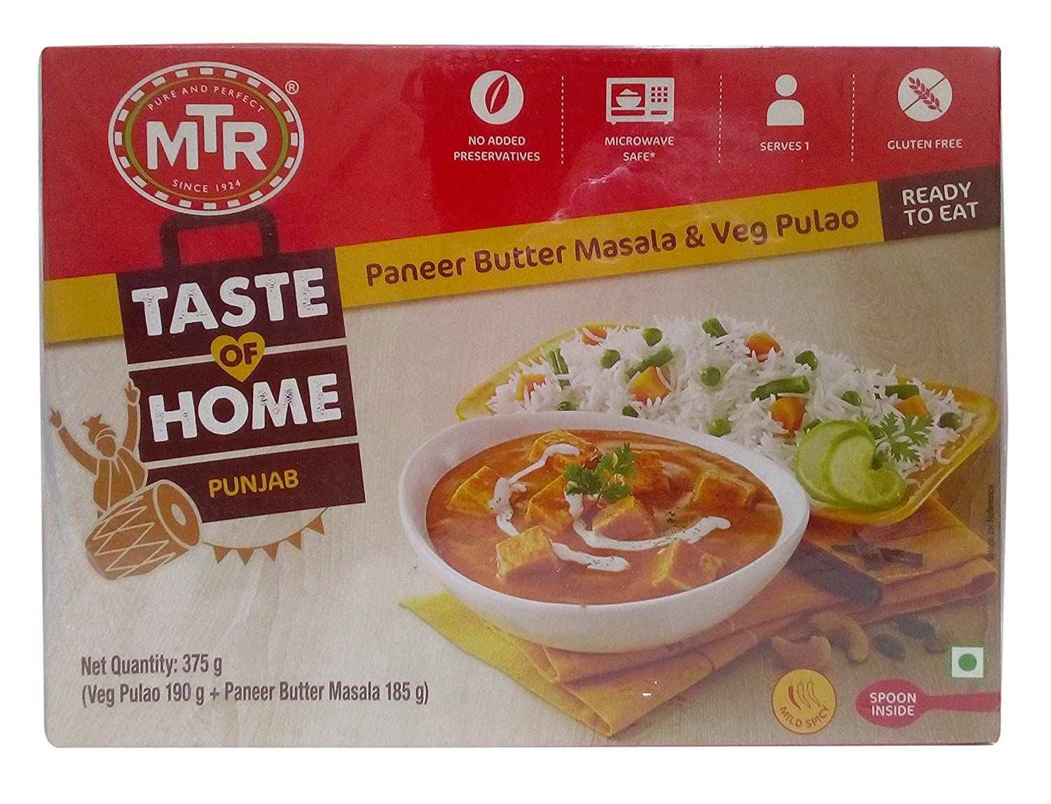 MTR PNR BUT& PULAO 375 GM