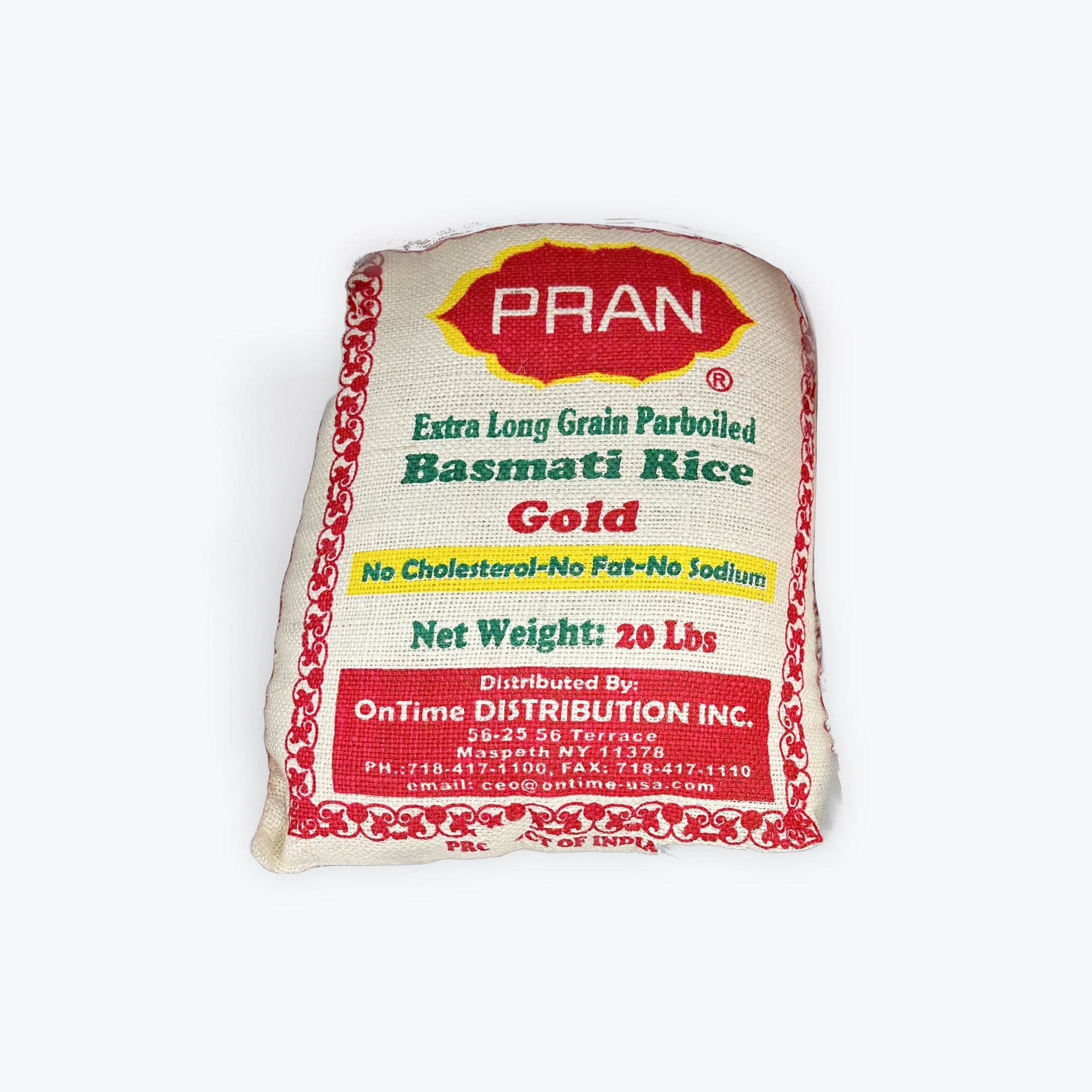 Pran Extra Long Grain Parboiled Basmati Rice Gold 20 LBS
