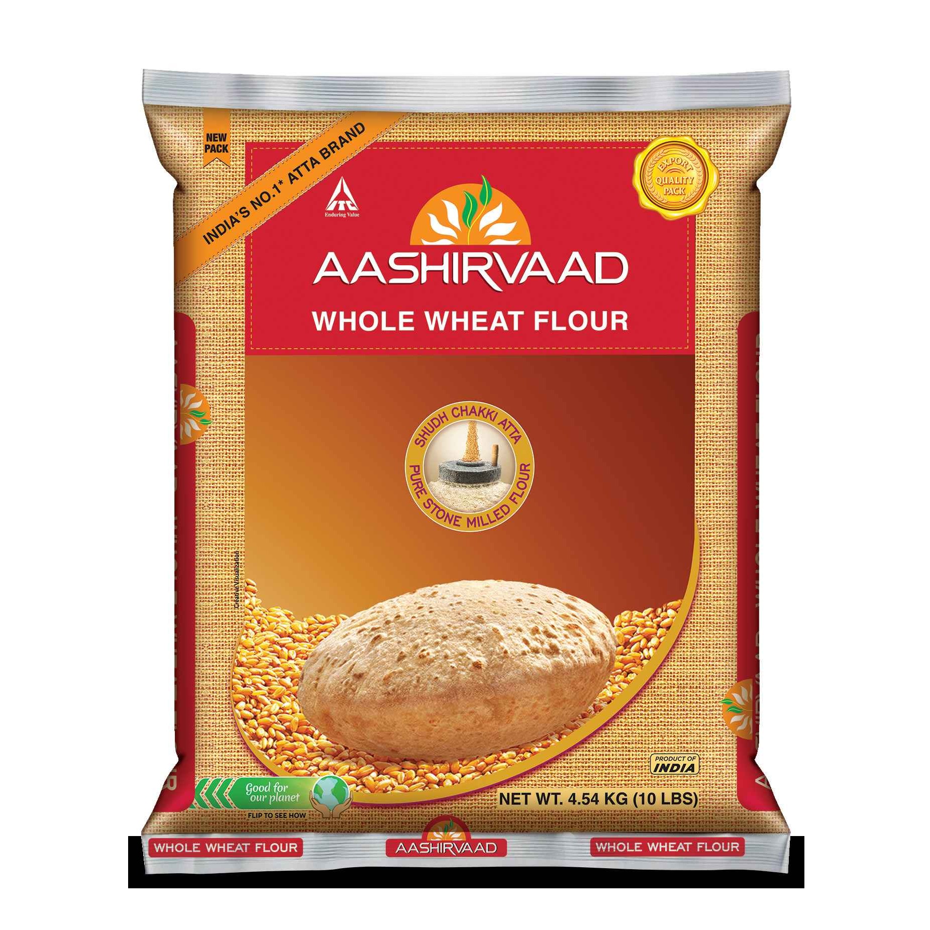 Aashirvaad Whole Wheat Flour 20 LBS