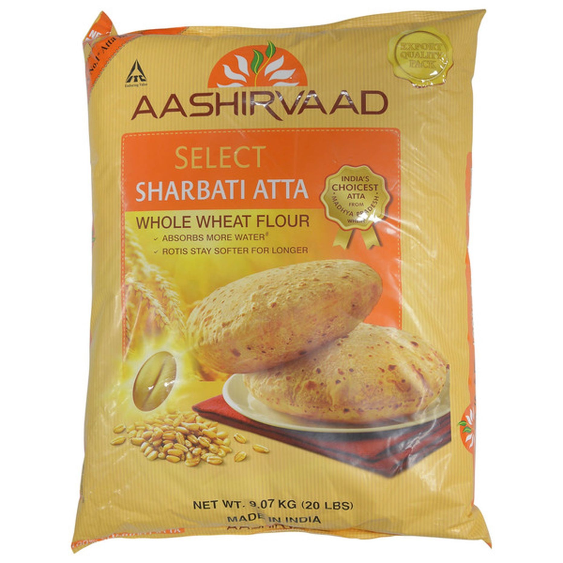 Aashirvaad Select Atta (whole Wheat Flour) 20 LBS