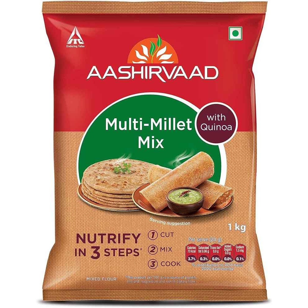 AASHIRVAAD MULTI MILLET MIX FLOUR 4 LBS