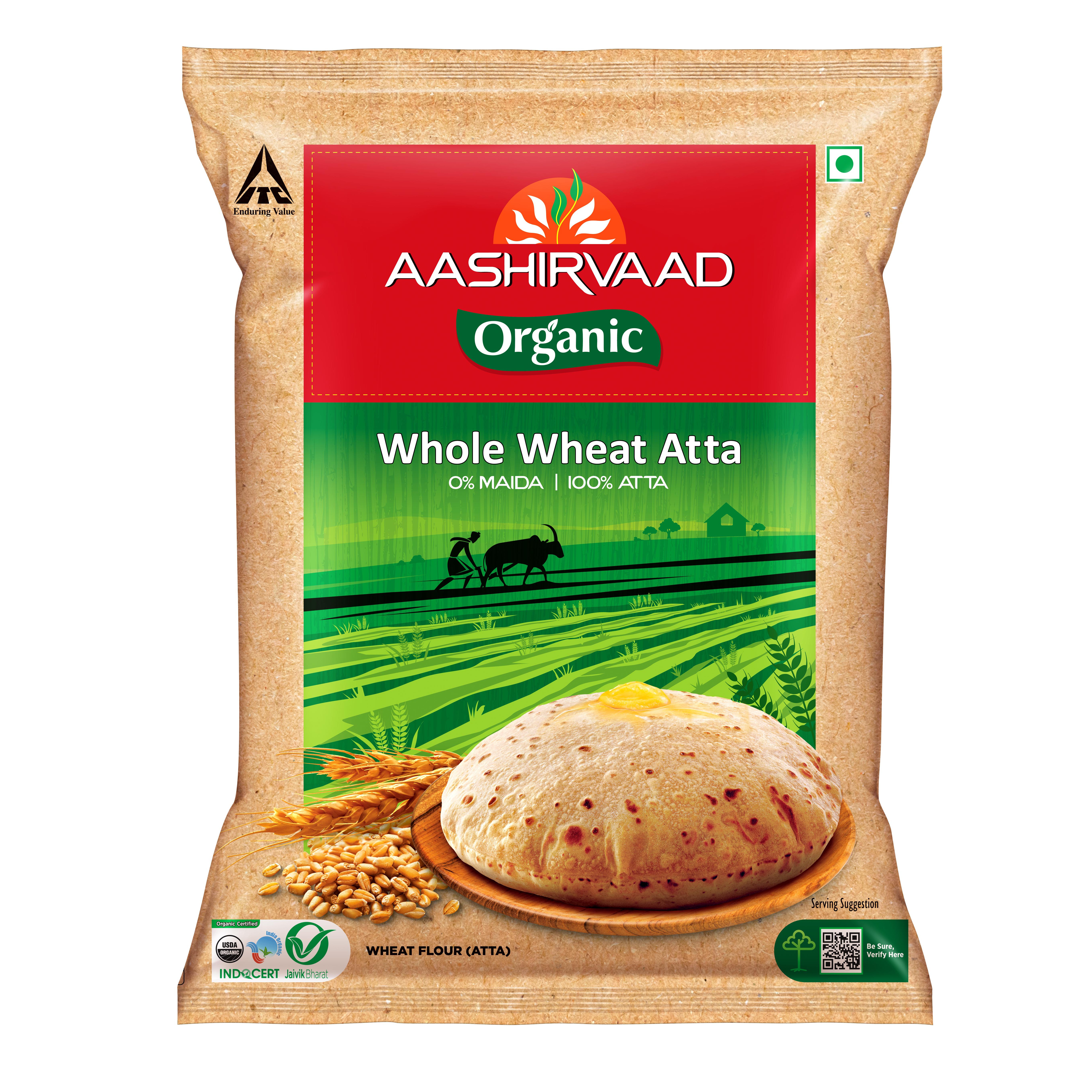 Aashrvaad Org Atta 10 LBS