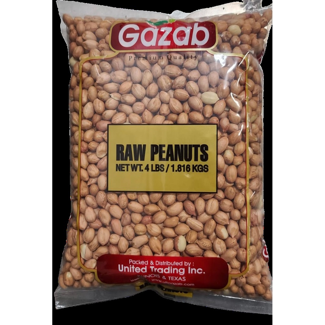 Gazab Raw Peanuts 4 LBS