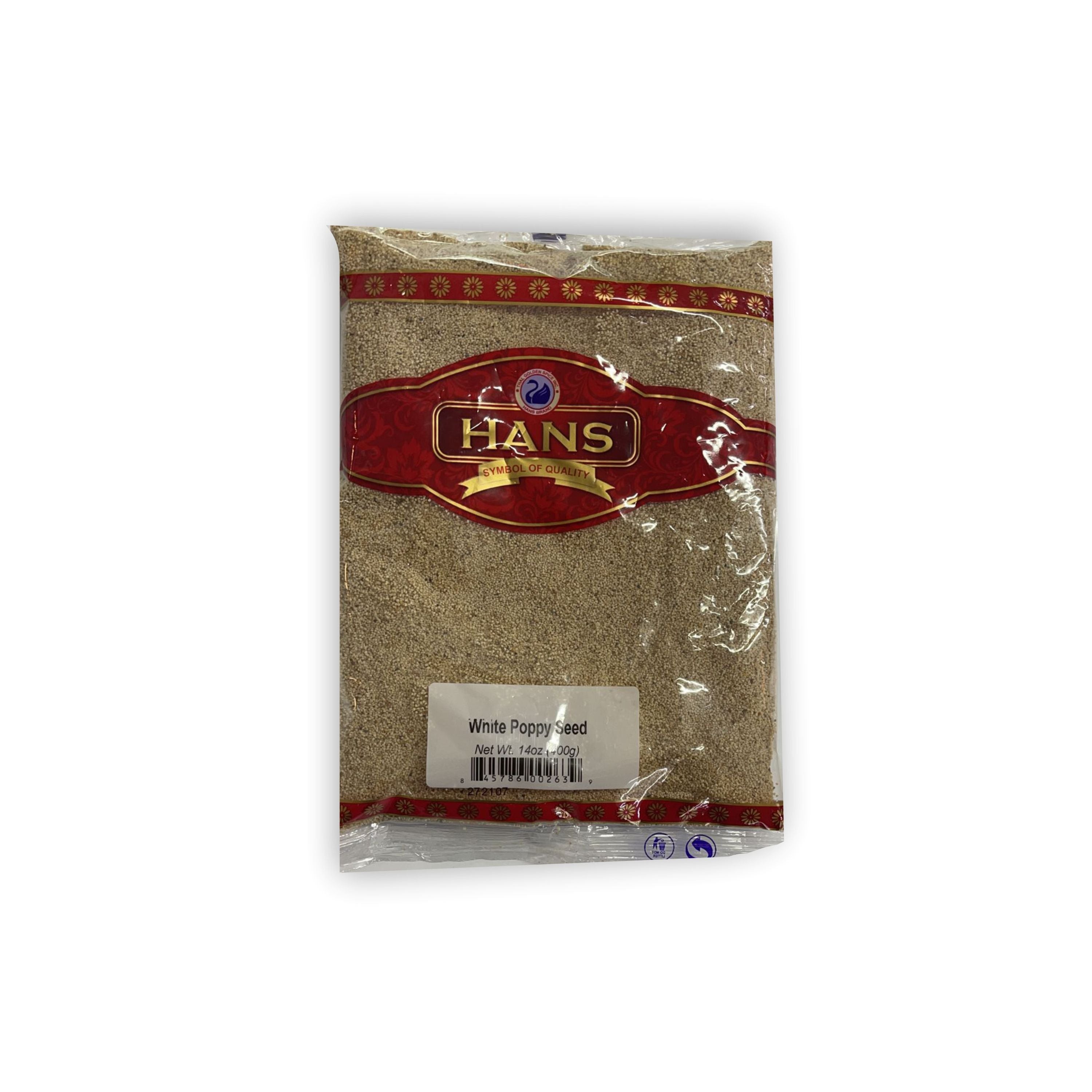 HANS WHITE POPPY SEED 400 GM