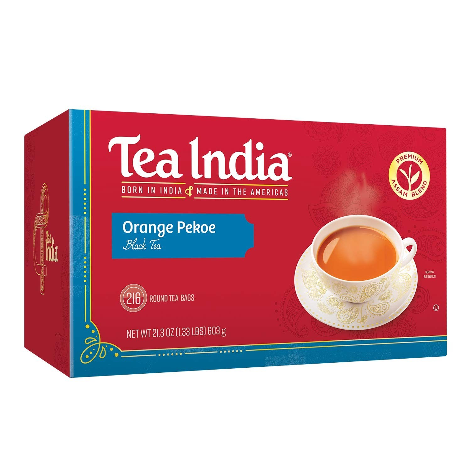 TEA INDIA ORANGE BLACK TEA 100 COUNT