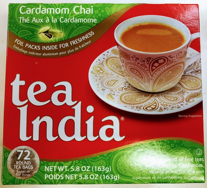 TEA INDIA CARDAMOM 72 BAG