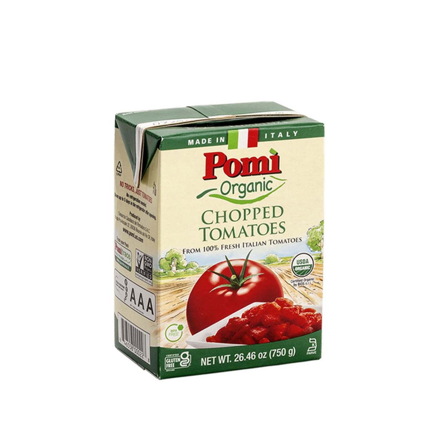 POMI ORGANIC CHOPPED TOMATOES 1.65 Lbs