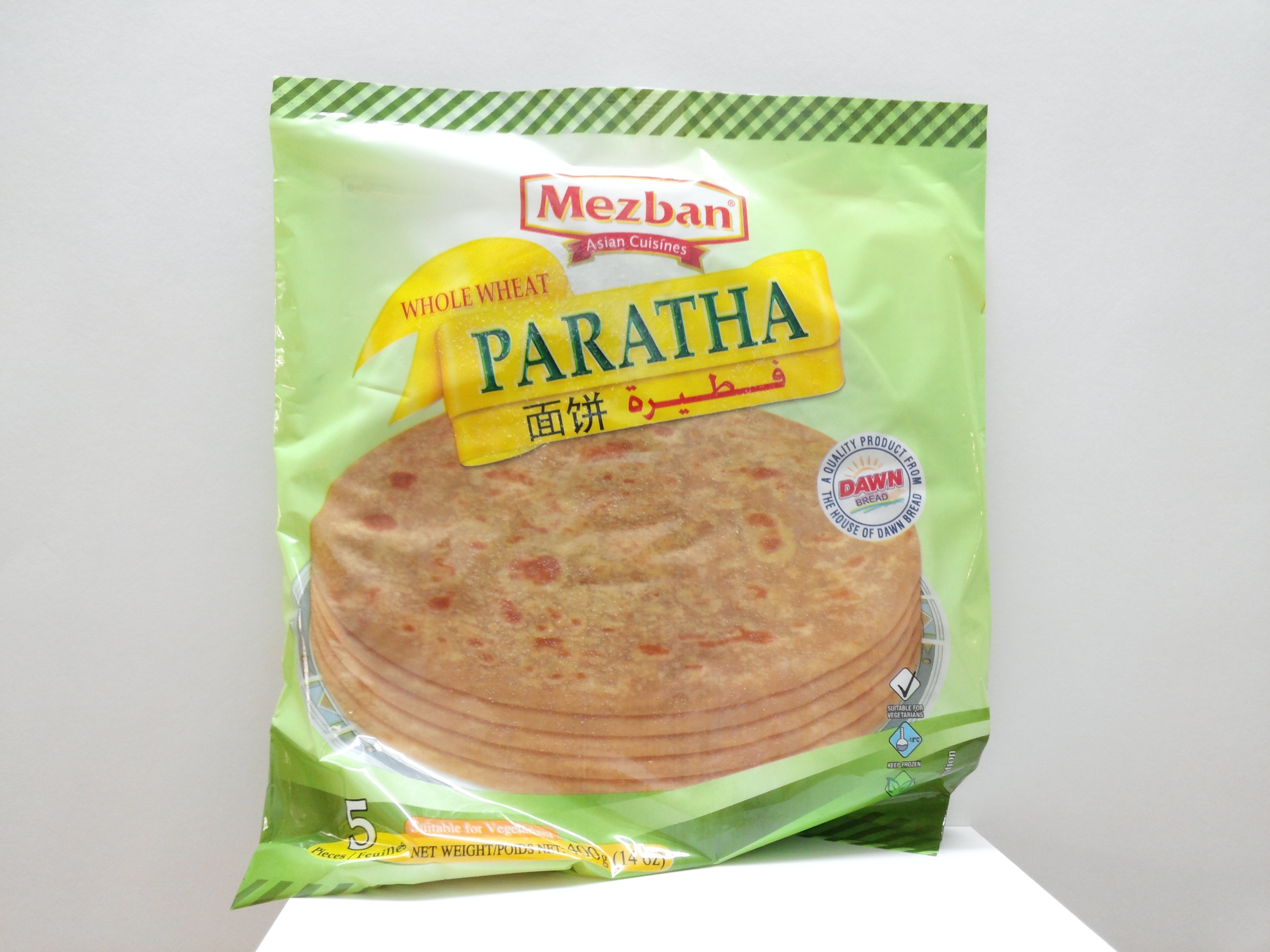 MEZBAN WHOLEWHEAT PARATHA 14 OZ