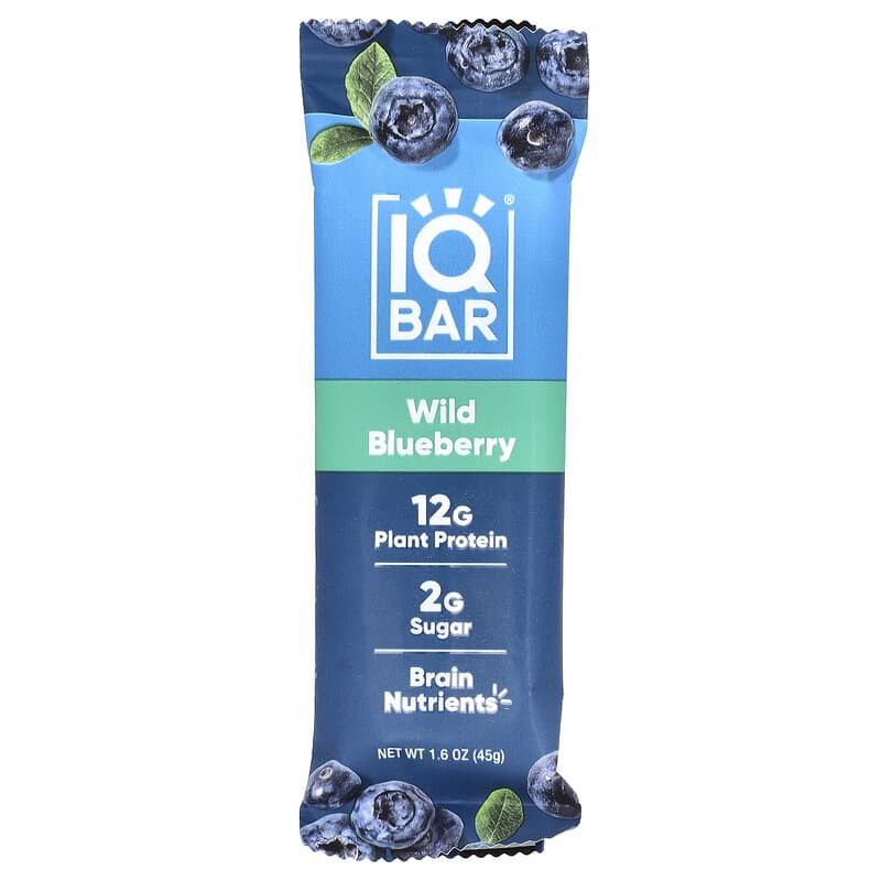 IQ BAR WILD BLUEBERRY 1 PACK