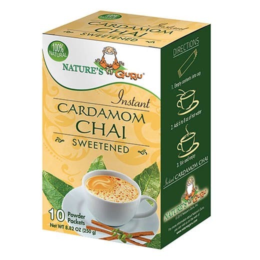 Natures Guru Cardamom Chai Sweetened 250 GM