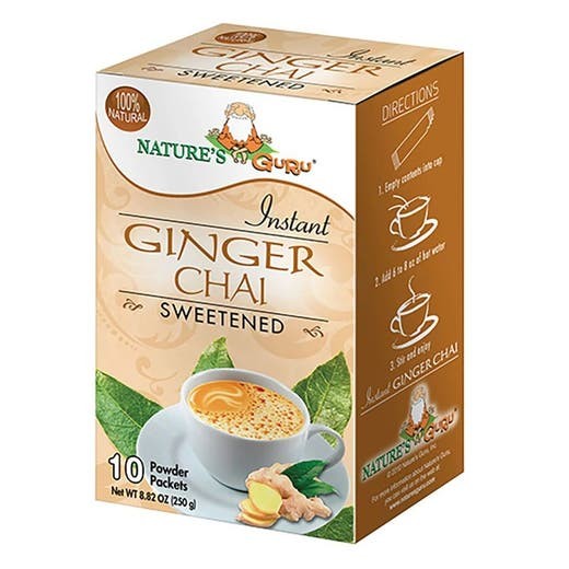 Natures Guru Ginger Sweetened Chai 250 GM