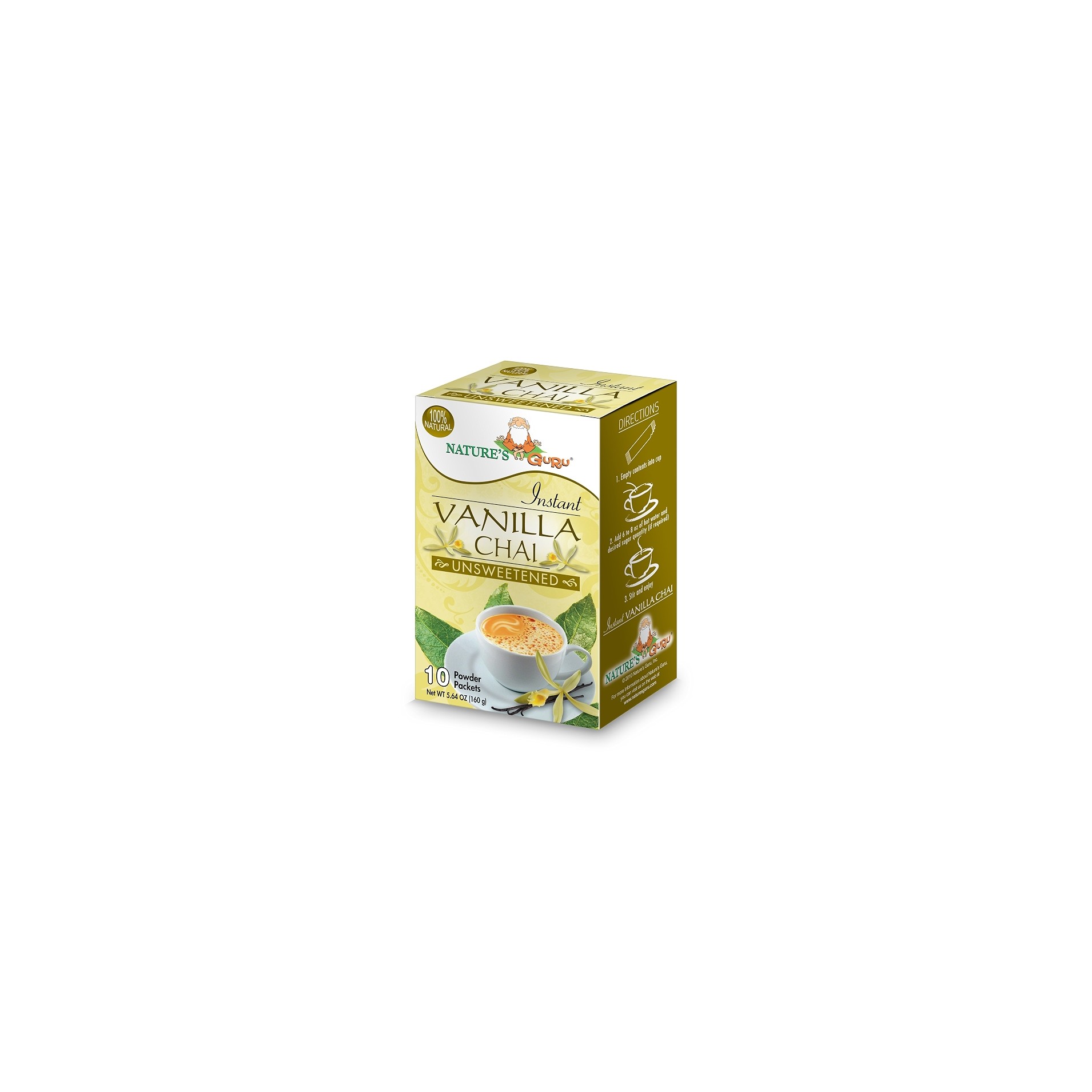 Natures Guru Vanilla Chai Unsweetened 250 GM