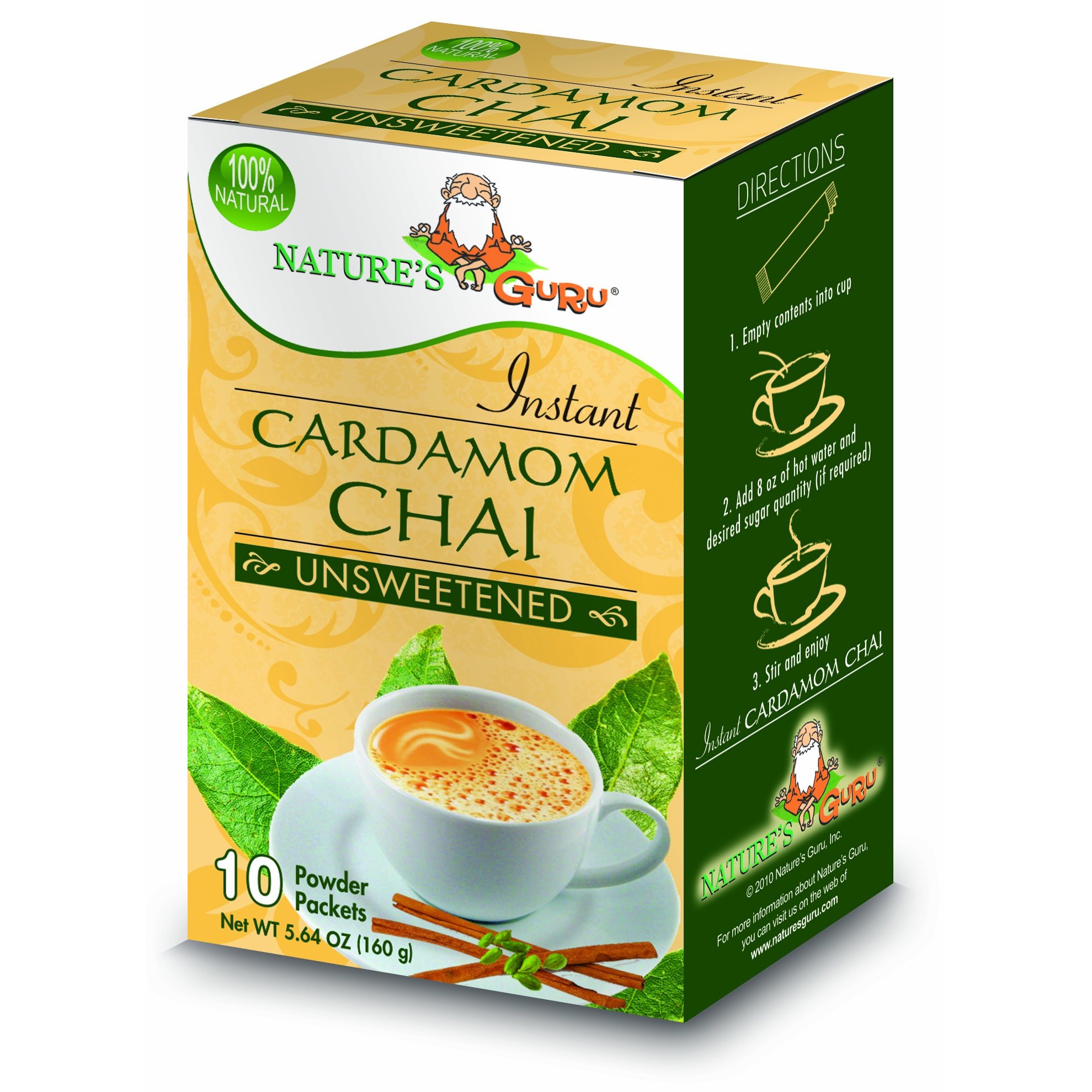 Natures Guru Classic Chai Unsweetened 160 GM