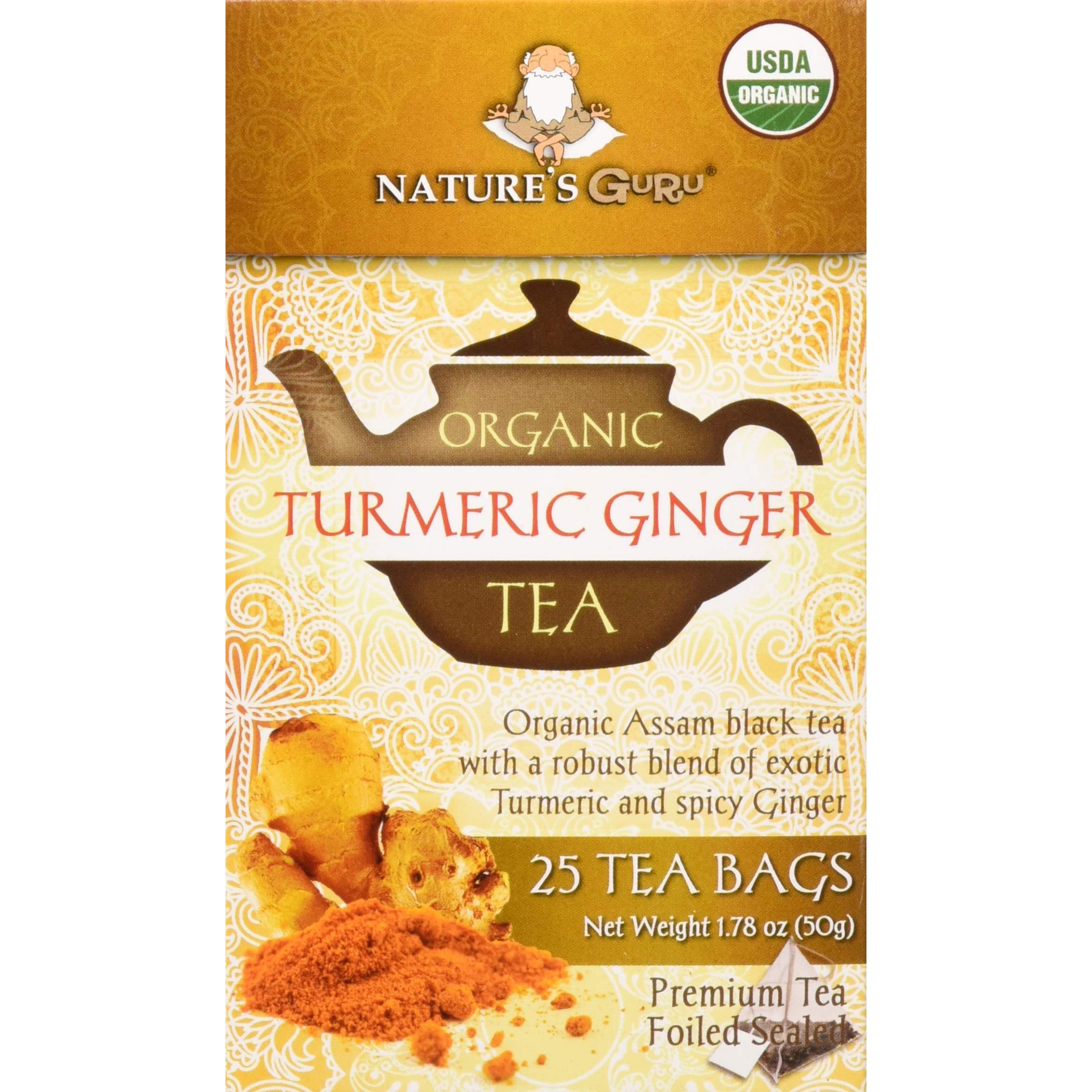 Natures Guru Turmeric Ginger 25 BAG