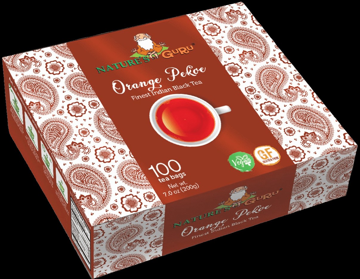 Natures Guru Premium Orange Pekoe Tea 100 BAG