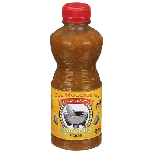 DEL MOLCAJETE SALSA HABANERO VERDE 9.17 OZ