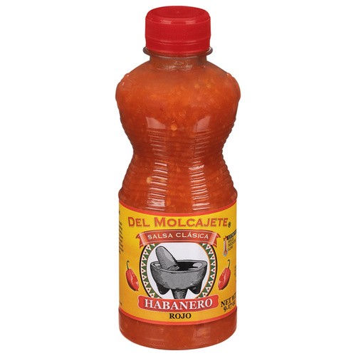 DEL MOLCAJETE SALSA HABANERO ROJO 9.17 OZ
