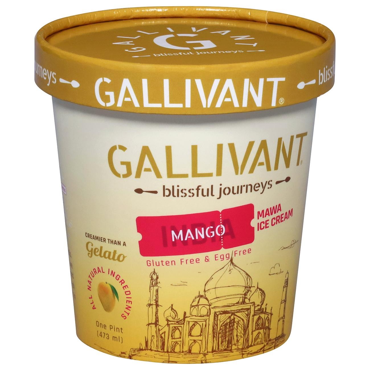 Gallivant Mango Ice Cream 473 ML