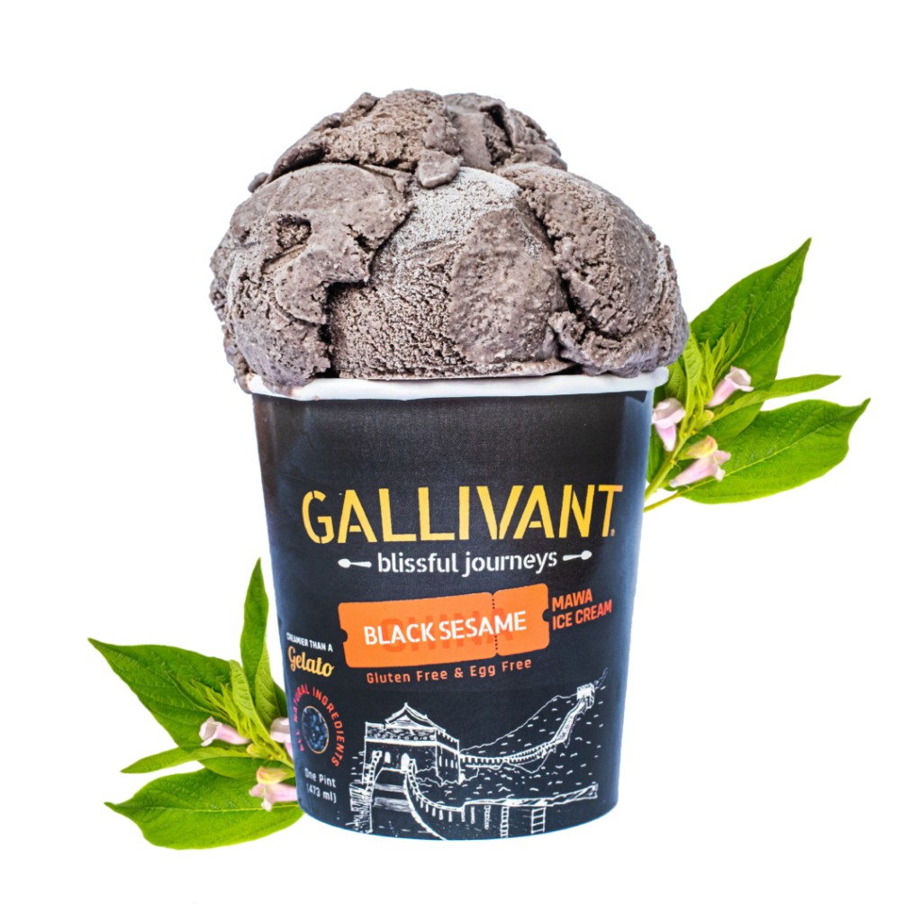 Galliv Black Sesa Ice Cream 16 OZ