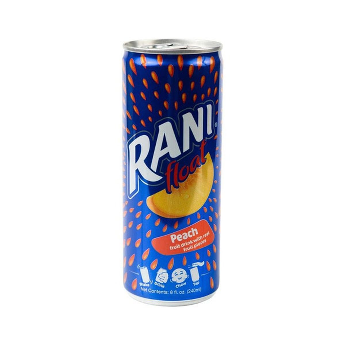Rani Float Peach Fruit Drink 8 FLOZ