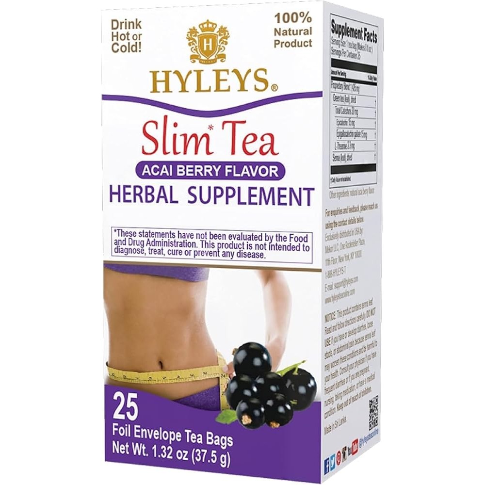 Hyleys Slim Tea Acai Berry Flavor   1 PACK