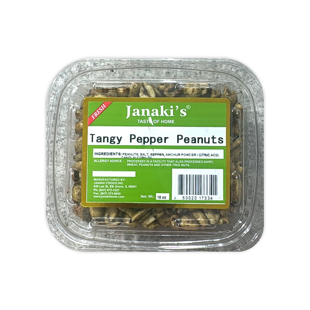 Janaki's Tangy Pepper Peanuts 10 OZ